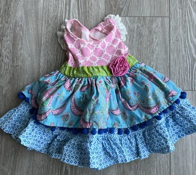 Vestido Giggle Moon Boutique Bebé Niña Talla 12m Foto 1 de 3