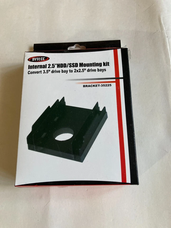 BYTECC BRACKET-35225 2.5" HDD/SSD Mounting Kit for 3.5" Drive Bay - Image 1 of 3