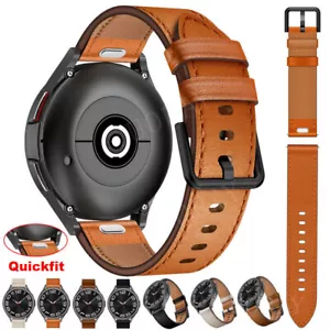 20mm 22mm Classic Classic Leather Watch Band Strap Quick Release Wristband Belt - Picture 1 of 46