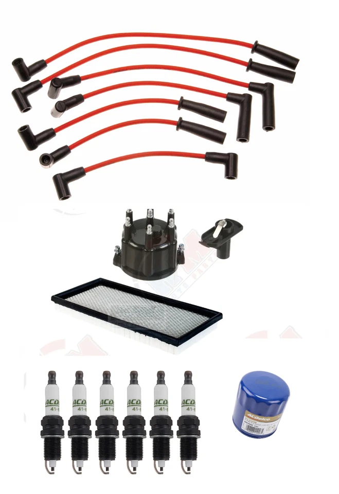 Ignition Tune Up Kit AC DELCO Plug & Wires for 1997-1999 JEEP Wrangler TJ 4.0L - Image 1 of 1