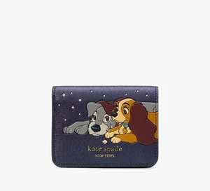 NWT Disney X Kate Spade New York Lady And The Tramp Small Bifold Wallet KH619 - Picture 1 of 5