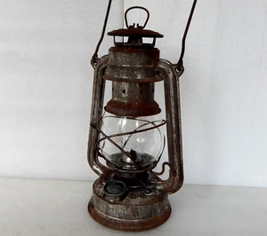 Vintage FEUERHAND BABY 275 Lantern Oil Kerosene Nights Glass Decoration Germany - Picture 1 of 10