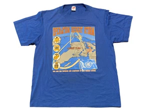 Vintage Operation Desert Storm Shirt Single Stitch Soffe Iraq War XL 46 Blue USA - Picture 1 of 7