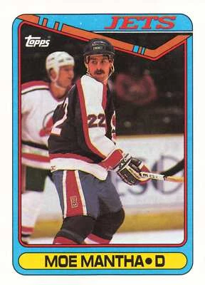 1990-91 Topps #354 Moe Mantha NHL Jets - Image 1 of 2
