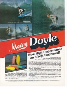 Raro anuncio de tabla de surf Morey Doyle 1979/Boo Stubbs - Imagen 1 de 1