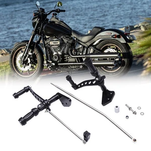 Motorcycle Forward Controls Foot Pegs Black For Harley Dyna Low Rider 2000-12 - Picture 1 of 14