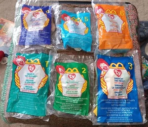 1999 TY TEENIE BEANIE BABIES McDonald's Happy Meal Toys Complete Set 12 SEALED - Bild 1 von 2