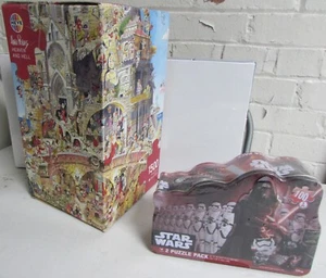 Jigsaw Puzzle 1700 pc Lot 2 #Heye Heaven And Hell, Star Wars 2-pk Kylo Ren - Picture 1 of 3