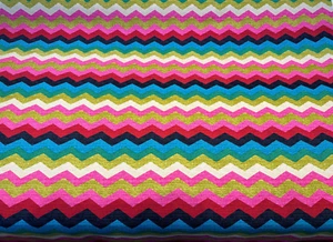 Waverly Chevron Panama Wave Desert Flower Drapery Upholstery Fabric By the Yard - Picture 1 of 6