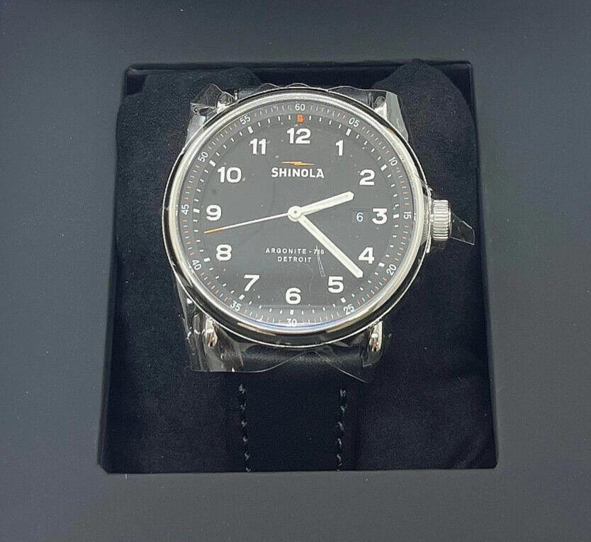 Relógio masculino Shinola Canfield 43 mm mostrador preto S0120266180 - Imagem 1 de 1