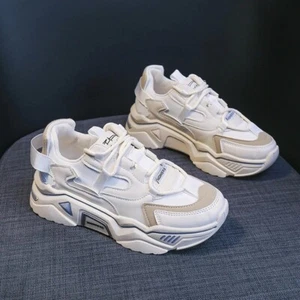 Stylish and Breathable Thick-soled Fashionable Comfortable Women's Sneakers - Picture 1 of 8