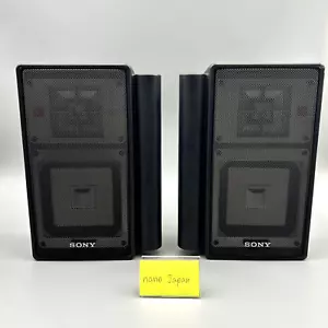 Sony APM-X5A Lautsprechersystem 2 Paar 8 Ω Audio schwarz Standfuß getestet gebraucht Japan - Bild 1 von 10