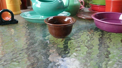 BOUILLON BOWL chocolate brown HOMER LAUGHLIN FIESTA 6.75 oz new