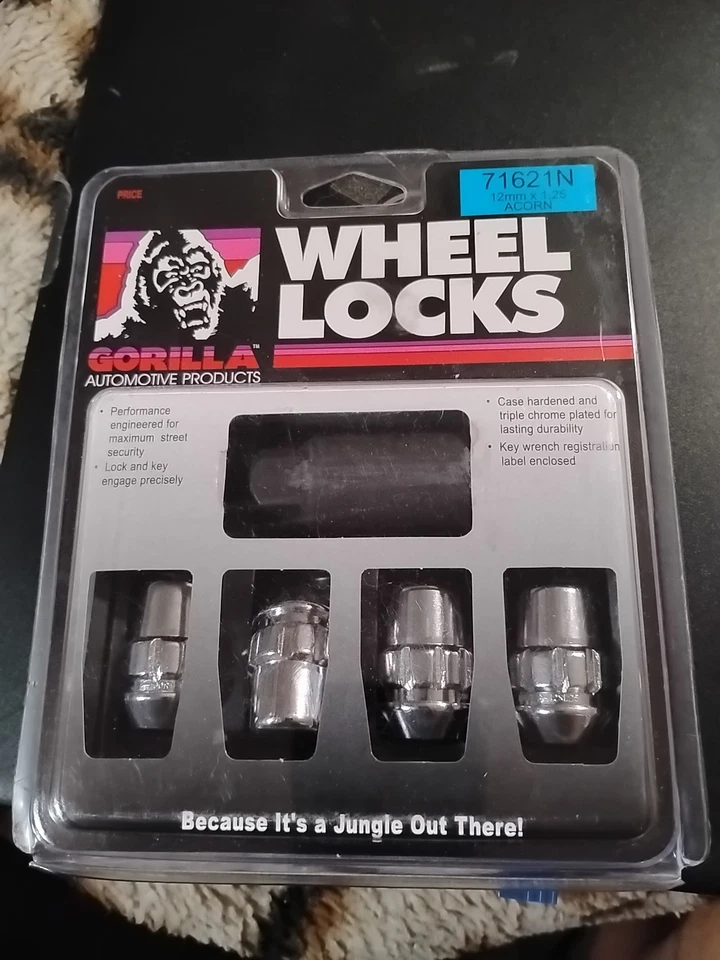 大猩猩汽车 78621 橡子开口轮锁套装(12 毫米 X 1.25 螺纹) — 第 1/4 张图片