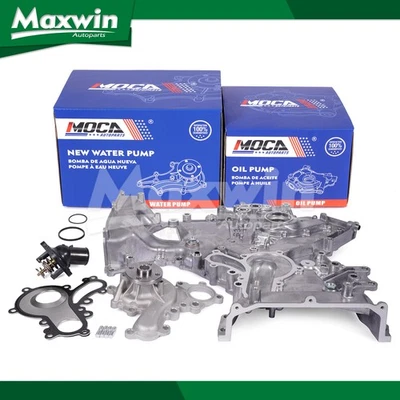 Oil Water Pump Thermostat Fit Lexus LX570 Toyota Land Cruiser Tundra 5.7L - Image 1 of 4