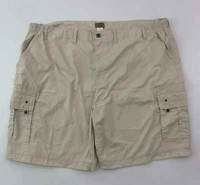 Haband Travelers Mens Cargo Shorts Sz 50 Beige Snap Pockets Outdoor Walking - Image 1 of 4