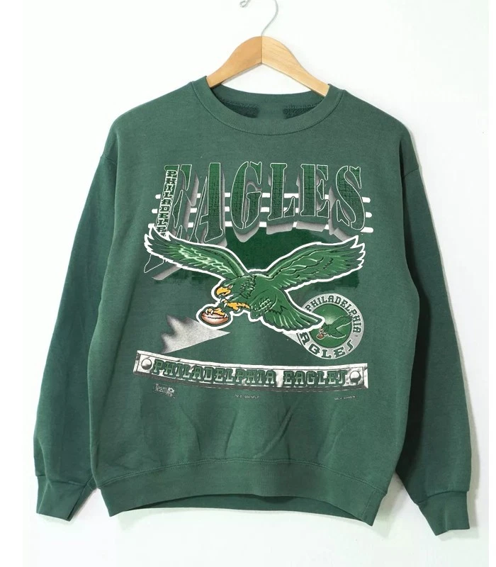 Philadelphia Eagles NFL Años 90 Super Bowl Gráfico Cuello Redondo Sudadera De Colección HN0496 Foto 1 de 1