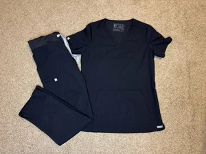 Conjunto Exfoliante FIGS Colección Técnica Jogger Negro Enfermera Médica Doctor Talla XXS - Imagen 1 de 12
