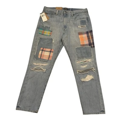 Pantalones de mezclilla Polo Ralph Lauren para mujer The Avery Boyfriend retazos nuevos talla 28 33X28 Foto 1 de 4