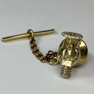 Vintage Gold Tone  Emergency Fire Sprinkler Valve Tie Tack Lapel Pin - Picture 1 of 12