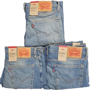 Levis 510 Skinny Fit Stretch Mens Light Blue Jeans All Sizes - Picture 1 of 11