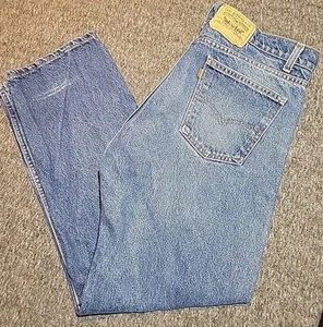 Jeans Vintage Años 70 Levis 505 217 Azul Denim Talla 38 x 30 Pestaña Naranja (37 x 29) - Imagen 1 de 22