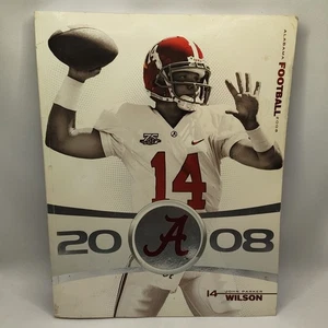 2008 University Of Alabama Football Media Guide John Parker Wilson Crimson Tide - Picture 1 of 24