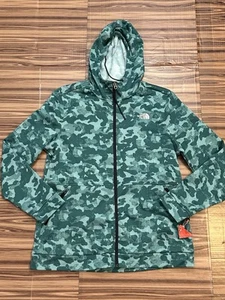 NWT Womens The North Face Sweatshirt Hoodie Camouflage Zip Polyester Green sz XL - Picture 1 of 6