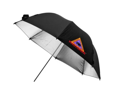new Photoflex UM-ADH45 45" Adjustable Silver Umbrella for Strobe or Hot Lights - Image 1 of 4