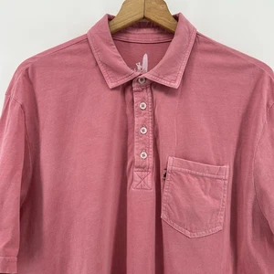 Johnnie O Polo Camicia Uomo Grande Rosa Elasticizzata Golf Tempo Libero - Foto 1 di 7