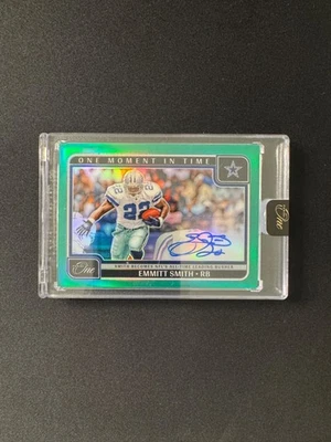 2024 Panini One Emmitt Smith Auto One Moment In Time Green Prizm #2/40 Cowboys - Imagem 1 de 2