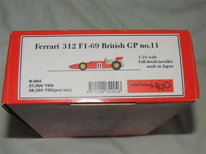 MODEL FACTORY HIRO MFH 1/24 FERRARI 312 F1 69' BRITISH GP SUPER KIT K-094 - Foto 1 di 11