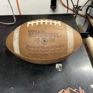 Vintage Wilson Football Official NFL Paul Tagliabue Brown Leather See Pics - Picture 1 of 11