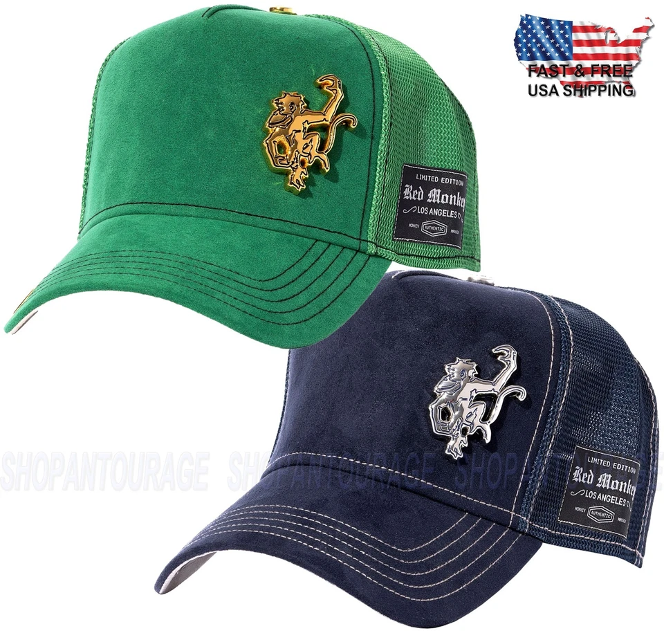 Red Monkey Rich Micro-Gamuza RM1521 Nueva Gorra de Camionero Unisex Limitada | 2 Colores Foto 1 de 1