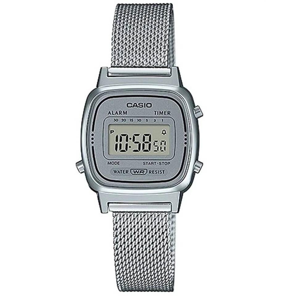 Casio Orologio Donna acciaio Vintage Digitale colore Argento La670wem-7df Retro