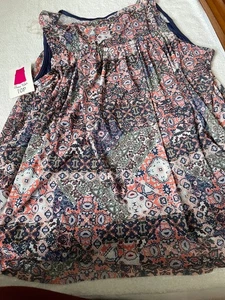 Blusa sin mangas Bobbie Brooks para mujer 1X nueva con etiquetas - Imagen 1 de 1