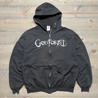 God Forbid Full Zip Hoodie Mens XXL Double-Sided Graphic Sweatshirt Metalcore - Image 1 of 4