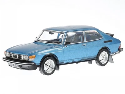 Saab 99 Turbo 1977 blue metallic diecast model car CLC393 IXO 1:43 - Image 1 of 4