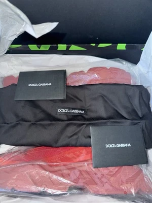 Dolce & Gabbana Daymaster Leather Low Trainers Women's Red Sneakers - Image 1 of 4