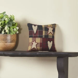 Connell Patchwork Pillow 6x6 - Picture 1 of 8