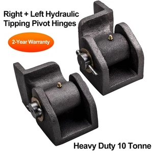 2X Hydraulic Tipper Trailer Hinges 10t Hydraulic Tipping Rear Pivot Hinge Kit - Picture 1 of 19