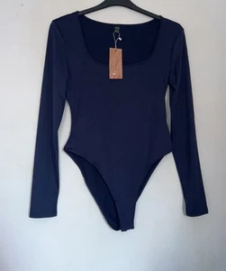 BNWT Shein navy blue bodysuit size 12-14 - Picture 1 of 5