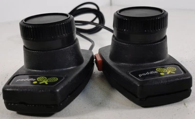 2 x Original Atari 2600 CX30 Paddles Vintage Console Game Controllers - Image 1 of 4