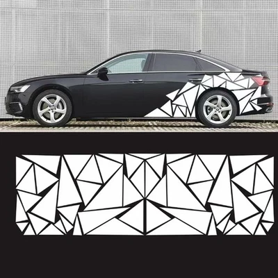 Pegatinas para carrocería de auto camión diseño de triángulos calcomanías laterales gráficos de vinilo tamaño mixto Foto 1 de 4
