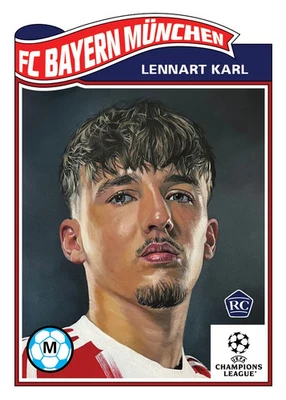 Lennart Karl 2025 Topps UCC Living Set #834 Bayern Munchen RC Presale - Image 1 of 2