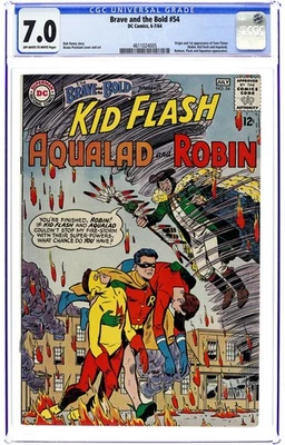 Brave and the Bold #54 CGC 7.0 1964 4611024005 1st app. and origin Teen Titans - Image 1 of 2