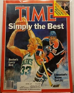 Time Magazine March 18, 1985- Larry Bird-Wayne Gretzky Simply the Best - Picture 1 of 1