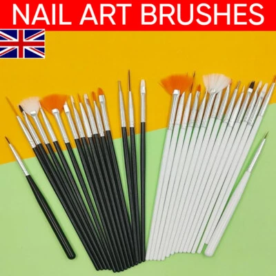 15PCS Gel Nail Art Brushes Set Acrylic Dotting Pen Painting Polish Brushes Tools