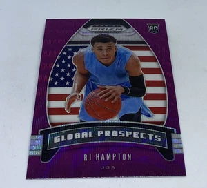 2020-21 Prizm Draft Picks RJ HAMPTON Purple Prizm Wave Global Prospects #99 - Picture 1 of 2