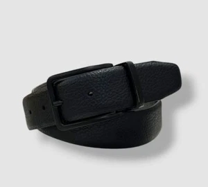 Kenneth Cole Men's Black Brown Faux Leather Reversible Belt US Size L 38-40 - Picture 1 of 2